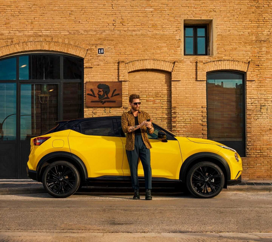 Nissan Juke – NissanConnect Services App auf dem Infotainment-Bildschirm