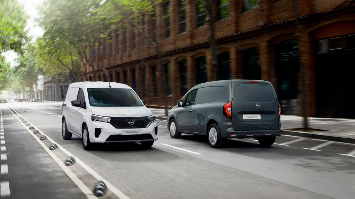 Townstar EV Van auf Straße