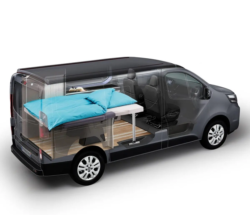 Nissan Primastar Seaside Schlafkabine mit ausgebautem Bett