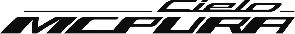 Maserati MCPura Cielo – offizielles Modell-Logo in Schwarz