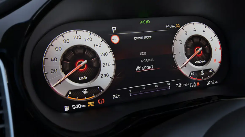 Kia XCeed – Übersicht Mittelkonsole und Infotainment-Display