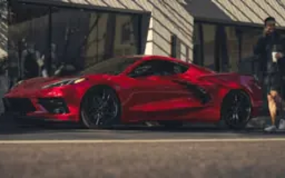 Untere Seitenansicht Corvette Stingray