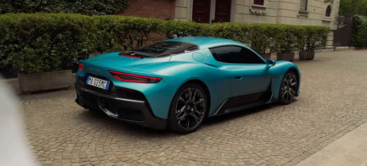Maserati MCPura Heckansicht von hinten rechts