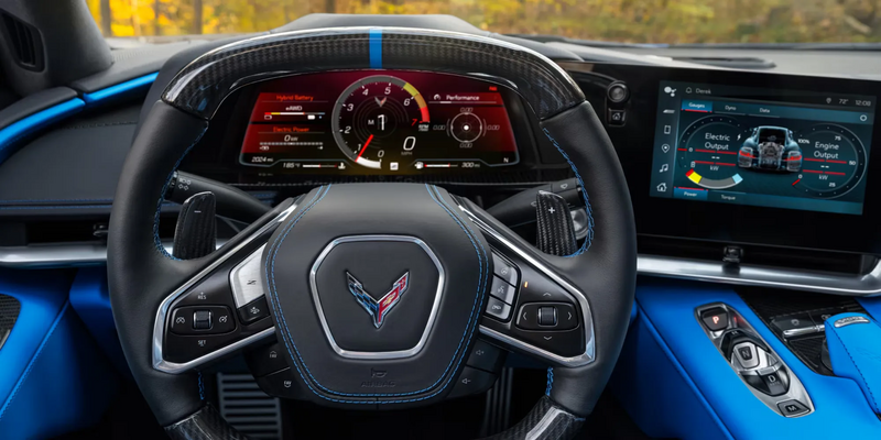 Corvette E-Ray Lenkradansicht