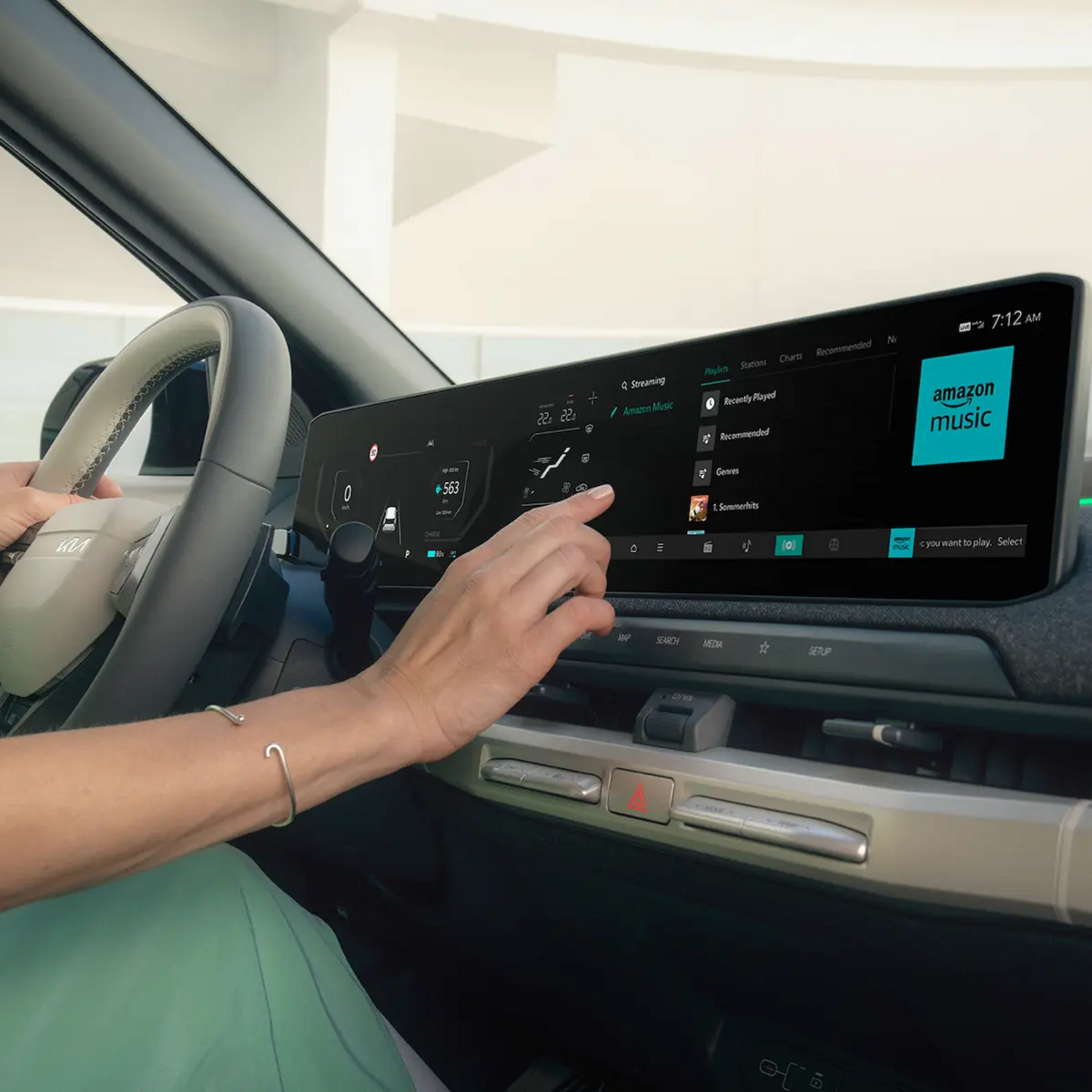 Kia EV3 Connectivity mit dem Multimedia Touch-Display