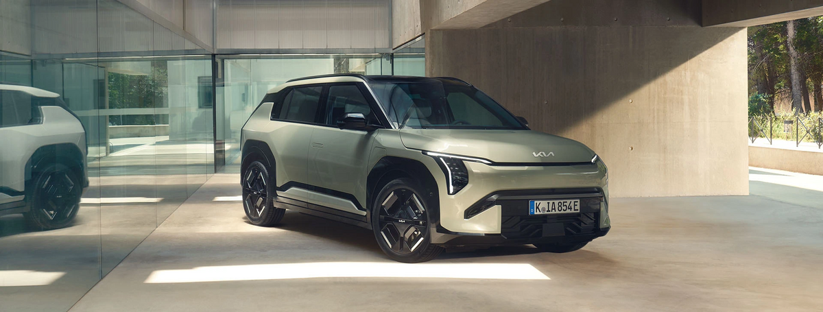 KIA EV3 in Ausstellungsraum