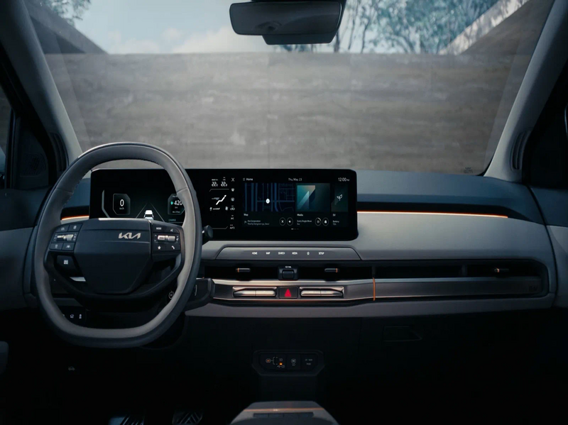 Kia EV3 Interieur – Lounge-Konzept Fahrgastraum