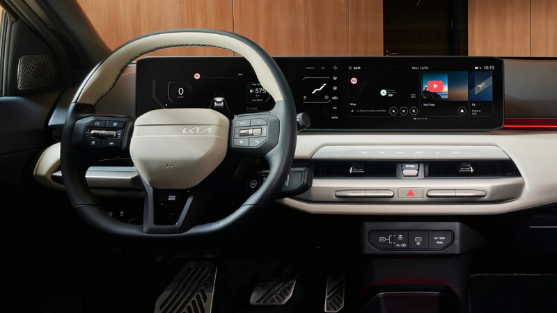 Lenkradsicht des KIA EV4