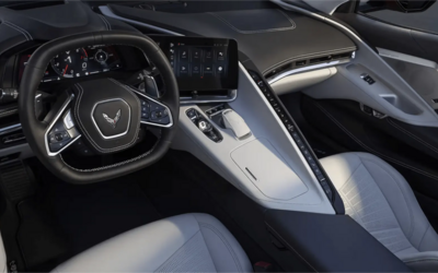 Nahprofil des Inneren der Corvette Stingray