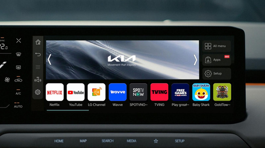 Kia EV3 Streaming Optionen
