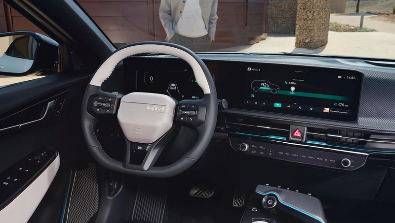 Digitales Cockpit und Infotainment-Display im Kia EV6