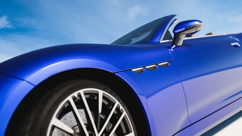 GranCabrio Seitenansicht Detail mit Felge