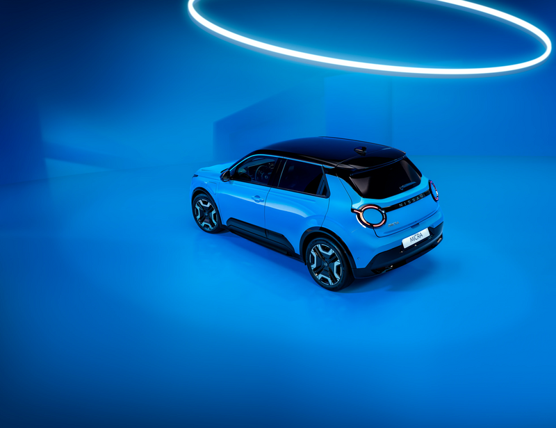 Nissan Micra seitliche Rückansicht